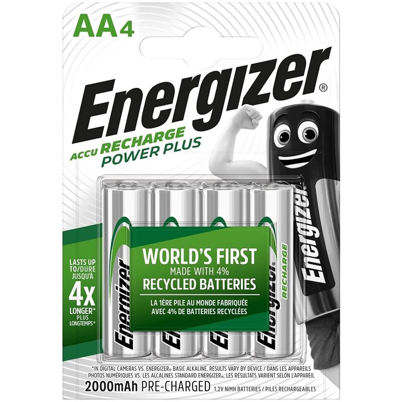 ENERGIZER - PILES RECHARGEABLES AA4 BLISTER 4 - Jouez Plaisir