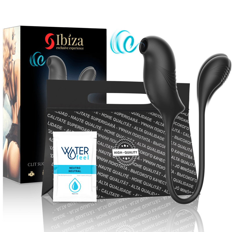 IBIZA - STIMULATEUR AVEC ASPIRATION MAGIQUE DU CLITORIS ET VIBRATION - Jouez Plaisir
