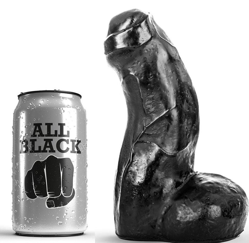 ALL BLACK - REALISTISCHER SCHWARZER DONG 17 CM