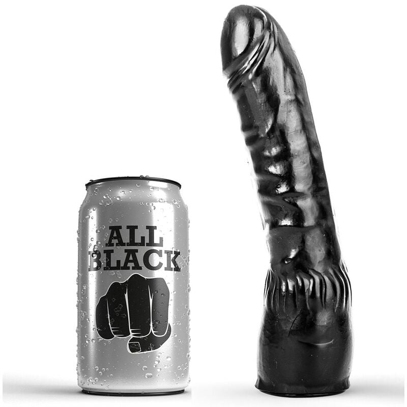 ALL BLACK - REALISTISCHER SCHWARZER DILDO 20 CM