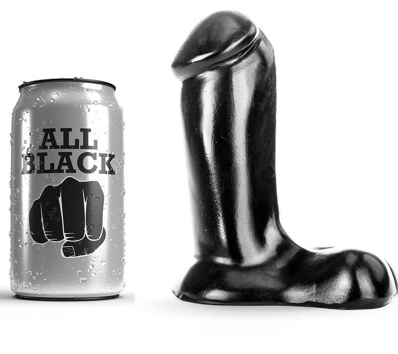 GANZ SCHWARZ - REALISTISCHER DILDO 14 CM