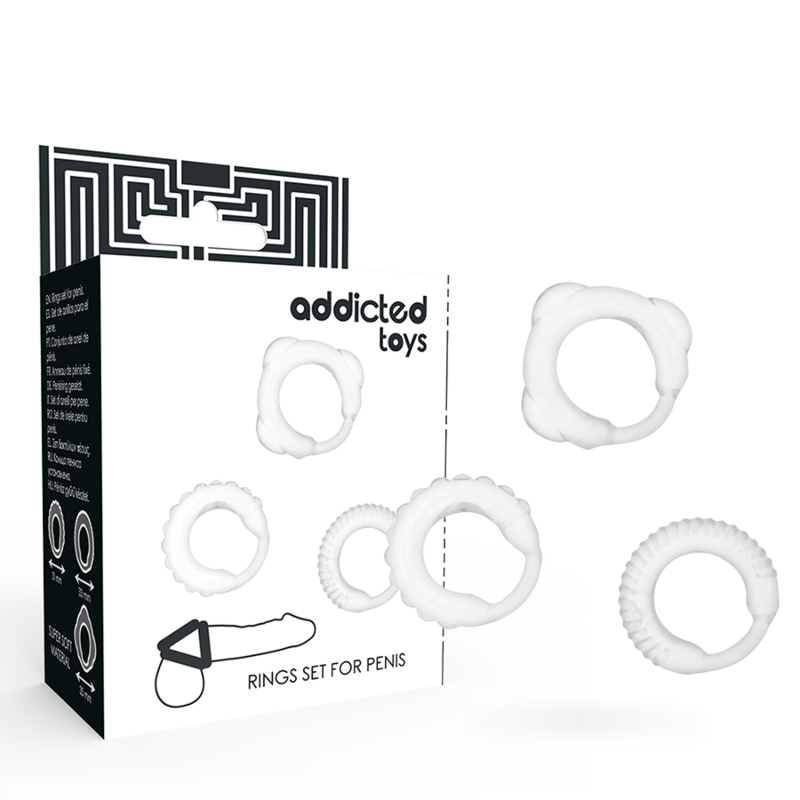 ADDICTED TOYS - TRANSPARENTES C-RING-SET