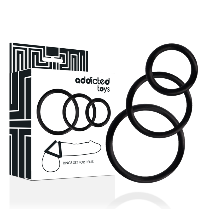 ADDICTED TOYS - SCHWARZES COCKRING-SET