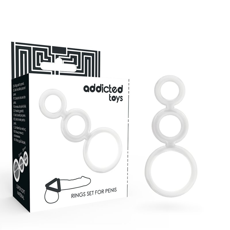 ADDICTED TOYS - TRANSPARENTES COCKRING-SET
