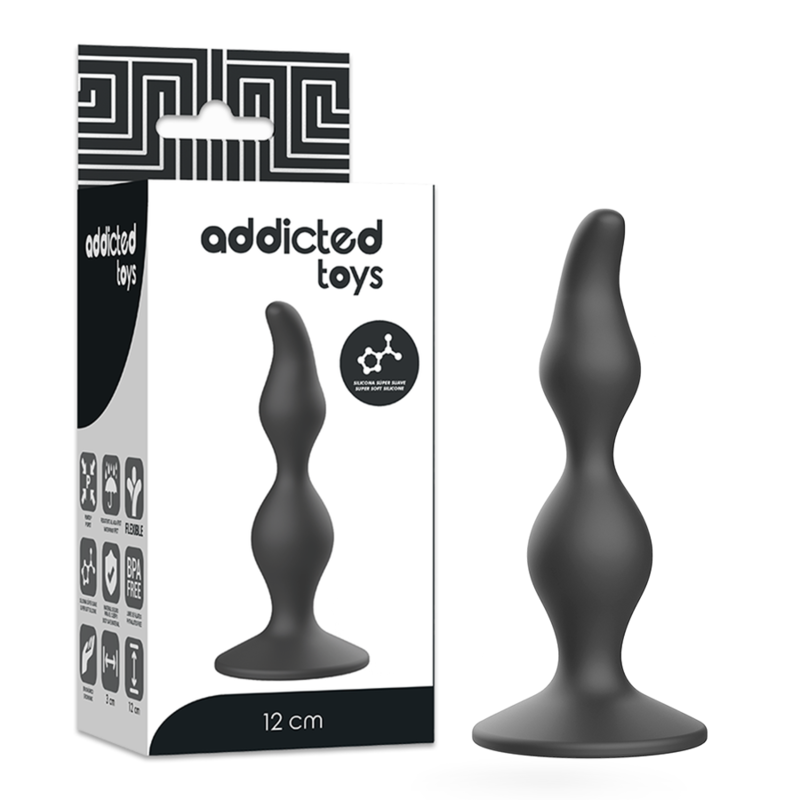 ADDICTED TOYS - ANAL SEX PLUG 12 CM SCHWARZ