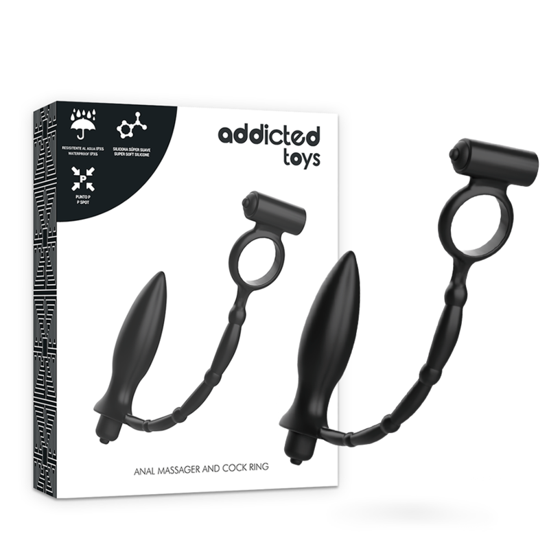 ADDICTED TOYS - ANALPLUG MIT VIBRIERENDEM RING
