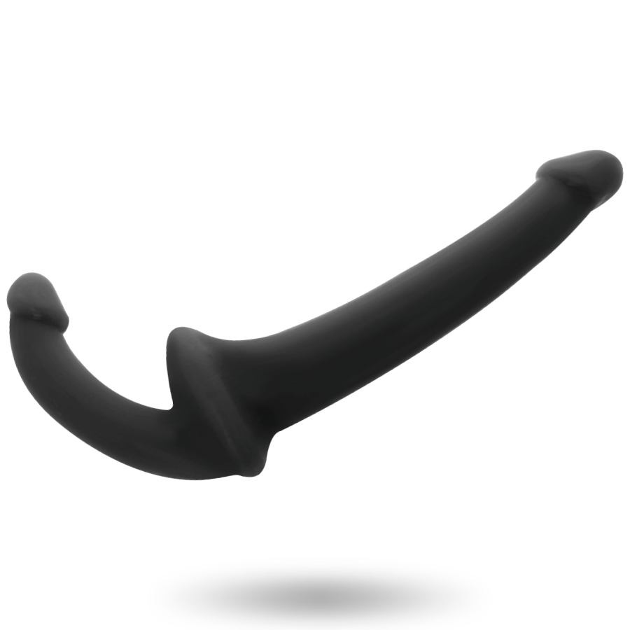ADDICTED TOYS - SCHWARZER GERADEFREIER DILDO MIT ARN S