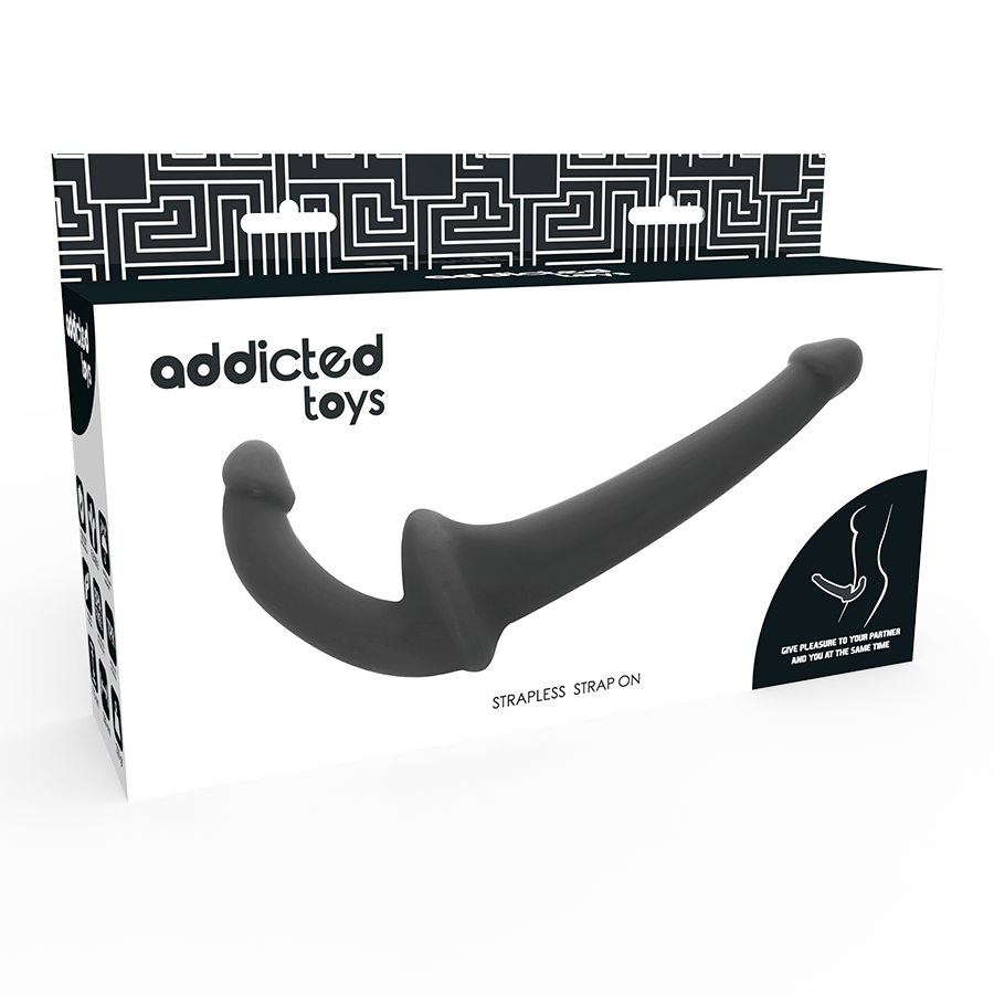 ADDICTED TOYS - SCHWARZER GERADEFREIER DILDO MIT ARN S