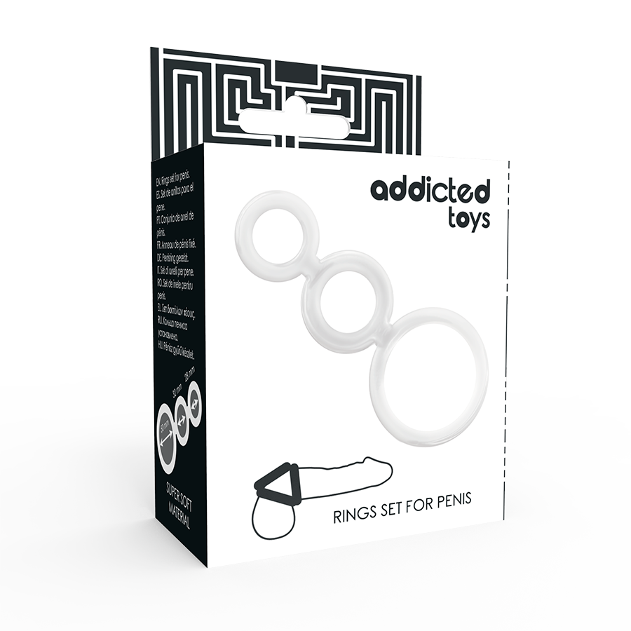 ADDICTED TOYS - TRANSPARENTES COCKRING-SET
