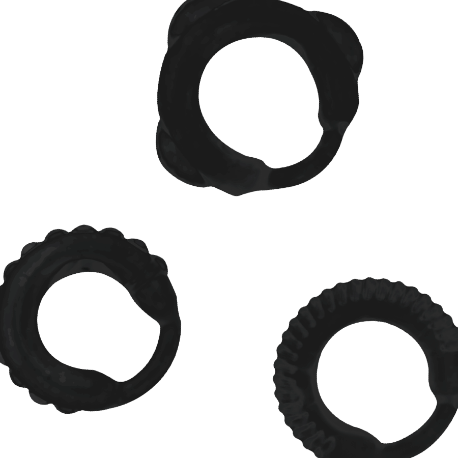 ADDICTED TOYS - SCHWARZES C-RING-SET