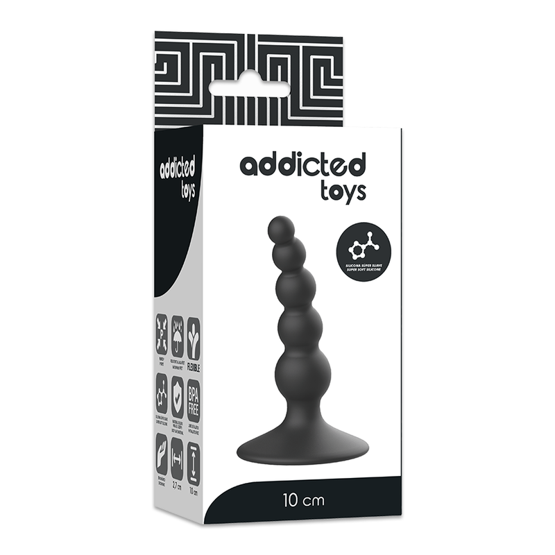 ADDICTED TOYS - ANAL SEX PLUG 10 CM SCHWARZ