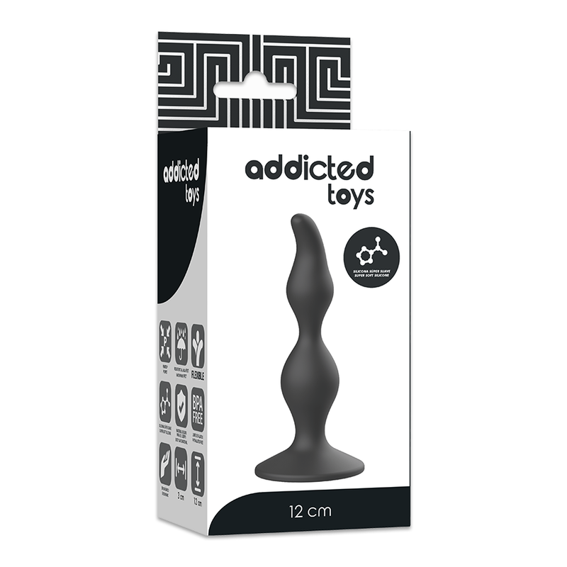 ADDICTED TOYS - ANAL SEX PLUG 12 CM SCHWARZ
