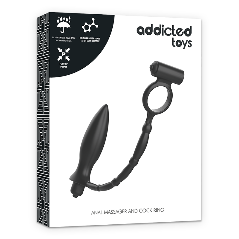 ADDICTED TOYS - ANALPLUG MIT VIBRIERENDEM RING