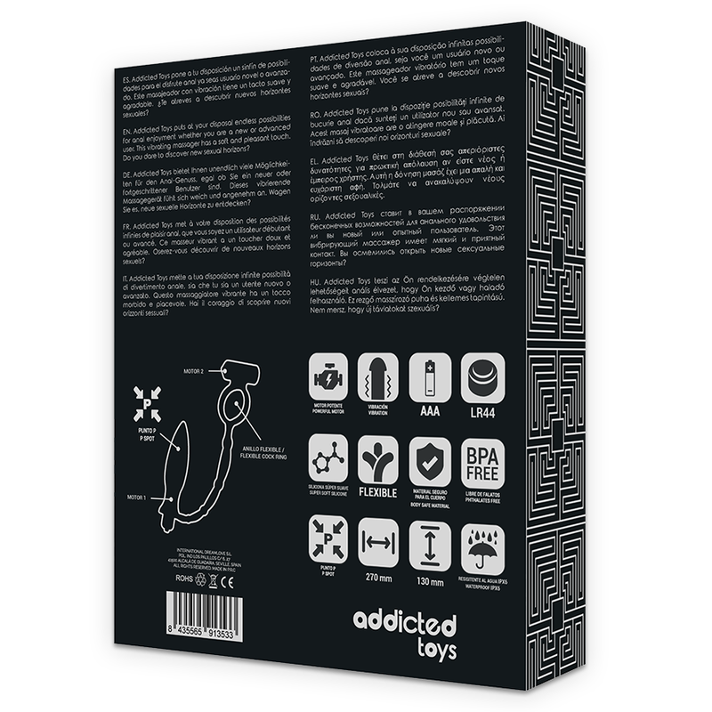 ADDICTED TOYS - ANALPLUG MIT VIBRIERENDEM RING
