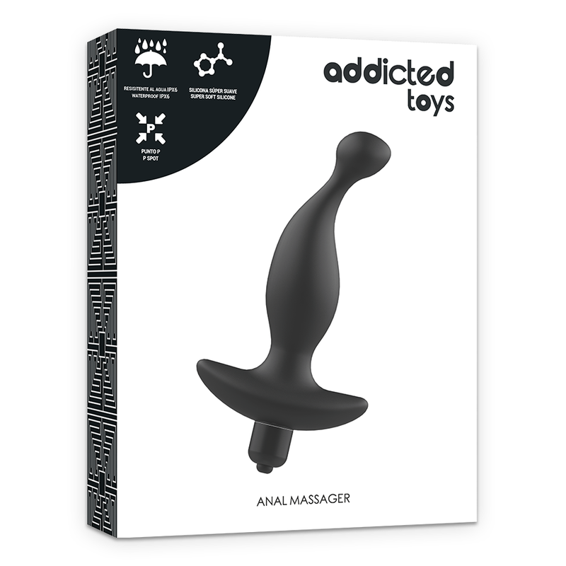ADDICTED TOYS - ANALMASSAGER MIT SCHWARZER VIBRATION, MODELL 1