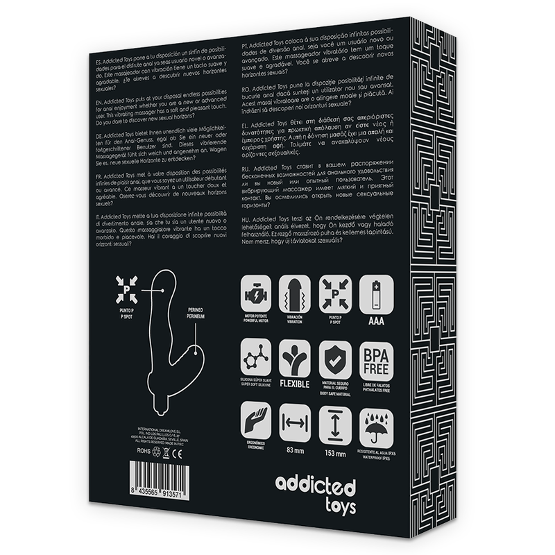 ADDICTED TOYS - P-SPOT VIBE SILIKON-PROSTATA-ANAL-STIMULATOR