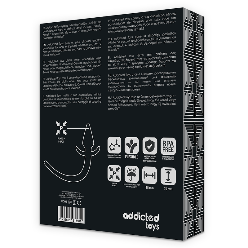 ADDICTED TOYS - ANALSTECKER IN WELPENFORM AUS SILIKON