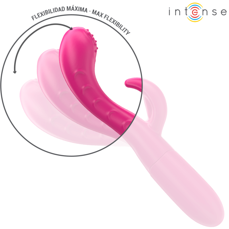 INTENSE - AMARA VIBRATEUR AVEC LANGUE STIMULANTE 10 VIBRATIONS ROSE - Jouez Plaisir