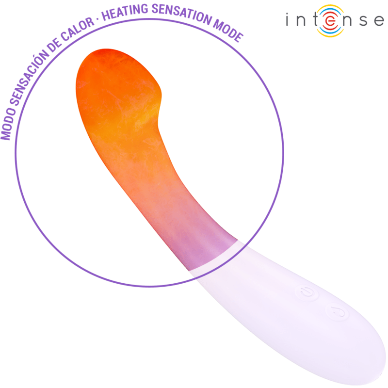 INTENSE - BECKY VIBRATEUR 19 CM CHAUFFANT 7 VIBRATIONS VIOLET - Jouez Plaisir