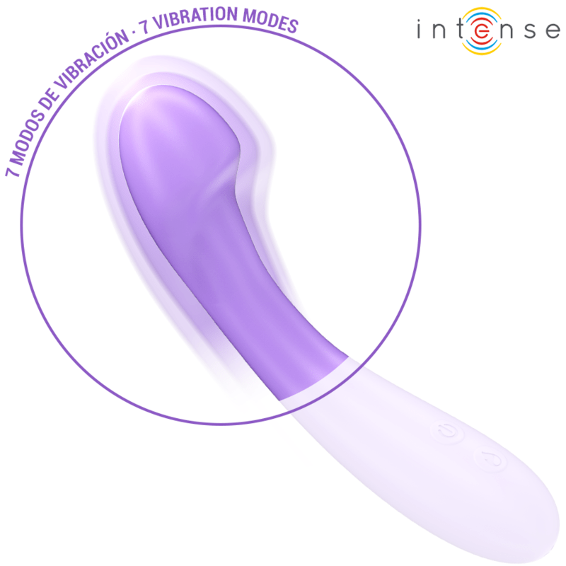 INTENSE - BECKY VIBRATEUR 19 CM CHAUFFANT 7 VIBRATIONS VIOLET - Jouez Plaisir