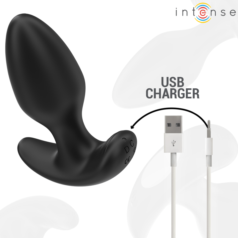 INTENSE - JOEY ANAL PLUG 10 VIBRATIONS NOIR TÉLÉCOMMANDE - Jouez Plaisir