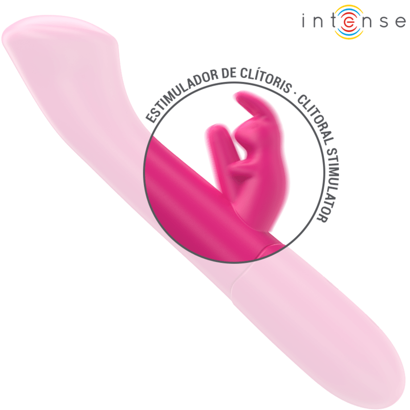 INTENSE - JULIETA VIBRATEUR RABBIT 18,6 CM 10 VIBRATIONS ROSE - Jouez Plaisir