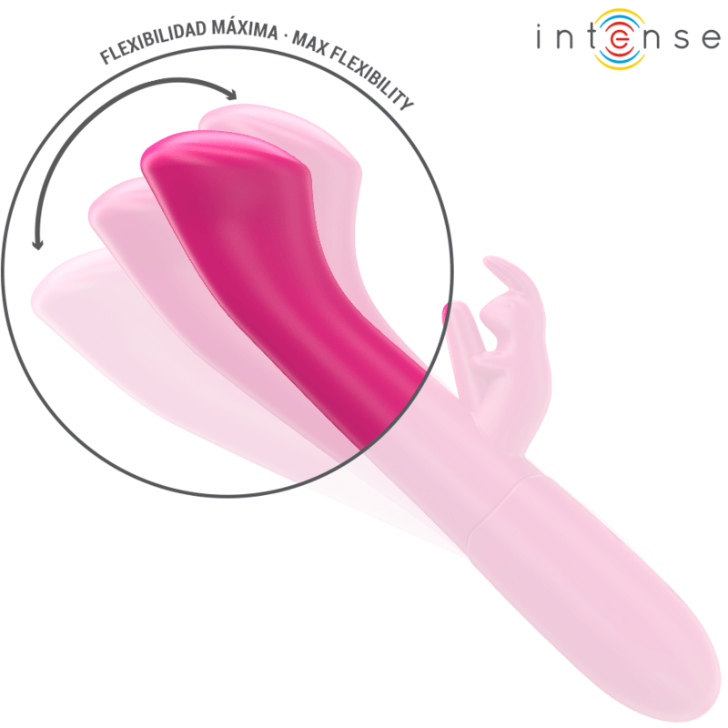 INTENSE - JULIETA VIBRATEUR RABBIT 18,6 CM 10 VIBRATIONS ROSE - Jouez Plaisir