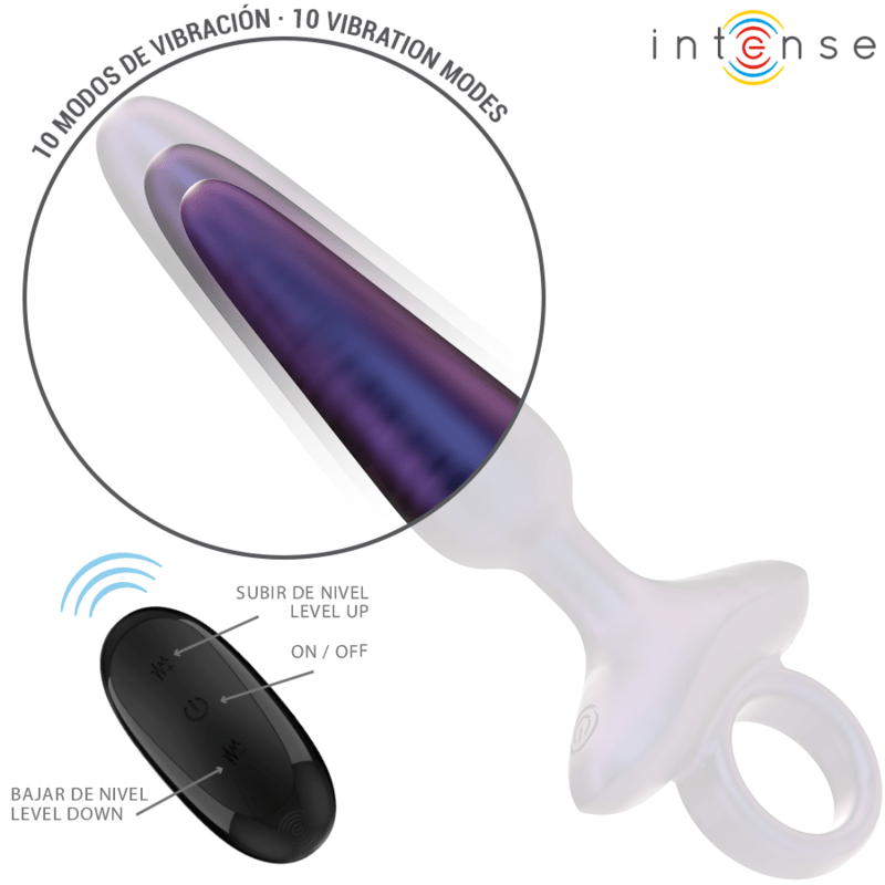 INTENSE - MARLON PLUG ANAL VIBRANT MODÈLE 4 TÉLÉCOMMANDE - Jouez Plaisir
