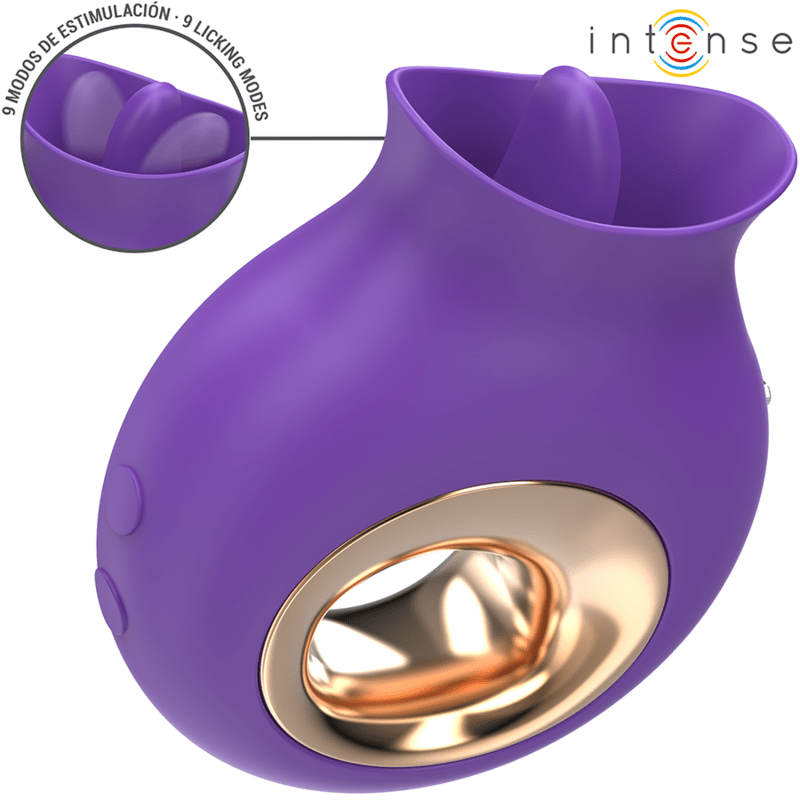 INTENSE - TULI STIMULATEUR CLITORIS 9 VIBRATIONS & 9 OSCILLATIONS VIOLET - Jouez Plaisir