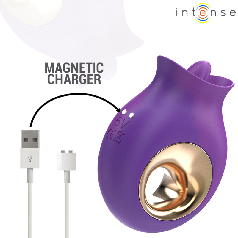 INTENSE - TULI STIMULATEUR CLITORIS 9 VIBRATIONS & 9 OSCILLATIONS VIOLET - Jouez Plaisir