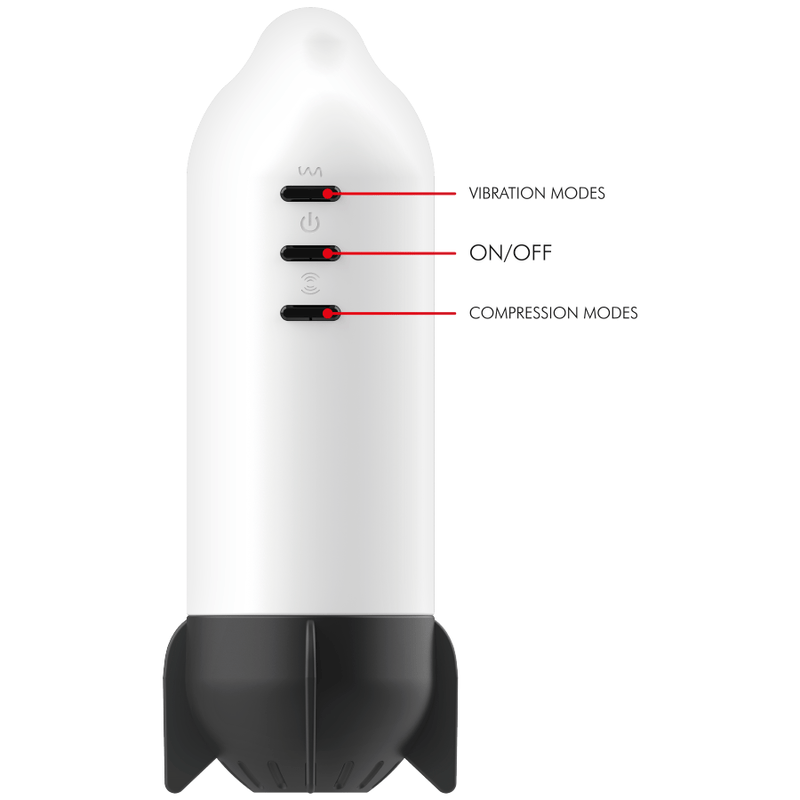 JAMYJOB - MASTURBATEUR ROCKET TECHNOLOGIE DE COMPRESSION DOUCE ET VIBRATION - Jouez Plaisir