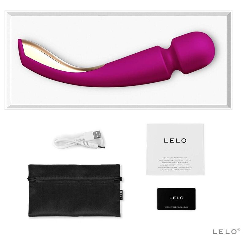LELO - SMART WAND MEDIUM 2 MASSEUR ROSE PROFONDE - Jouez Plaisir