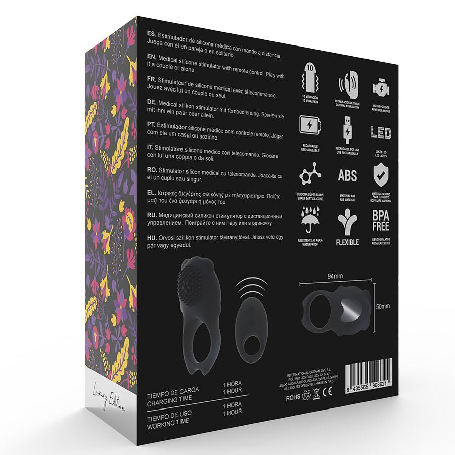 MIA - TELECOMMANDE COLOSSEO RING NOIR - Jouez Plaisir