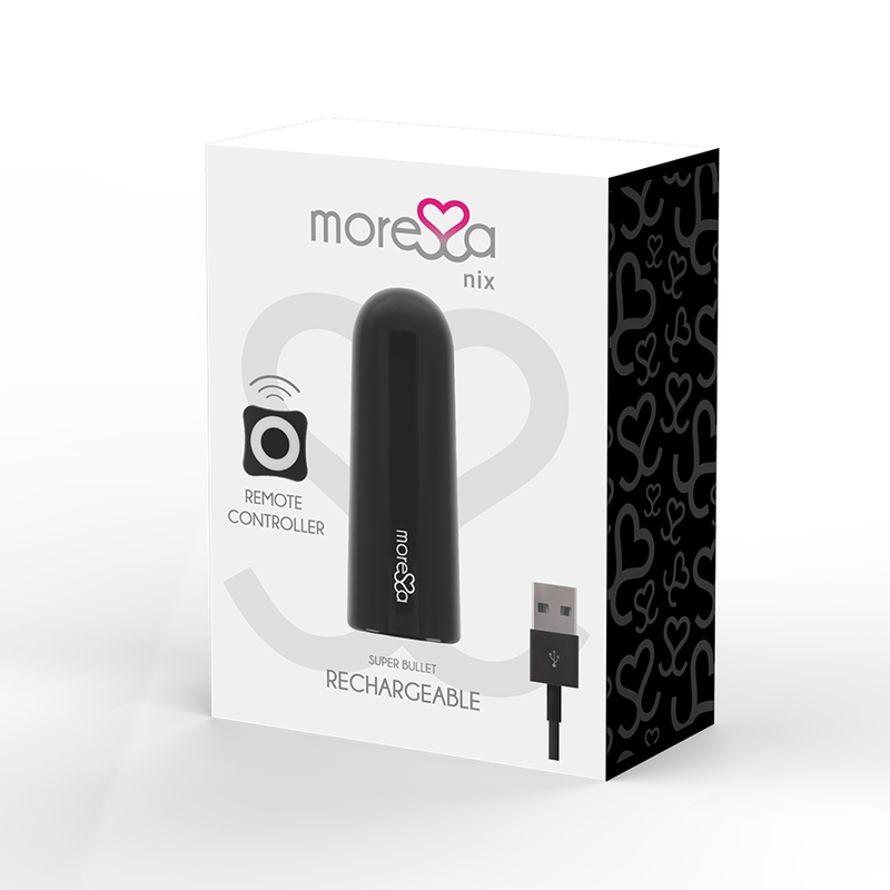 MORESSA - NIX VIBRATEUR TÉLÉCOMMANDE NOIR - Jouez Plaisir
