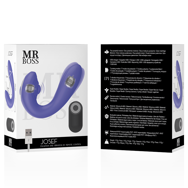 MR BOSS - JOSEF TÉLÉCOMMANDE PULSATION & VIBRATION POUR COUPLES - Jouez Plaisir