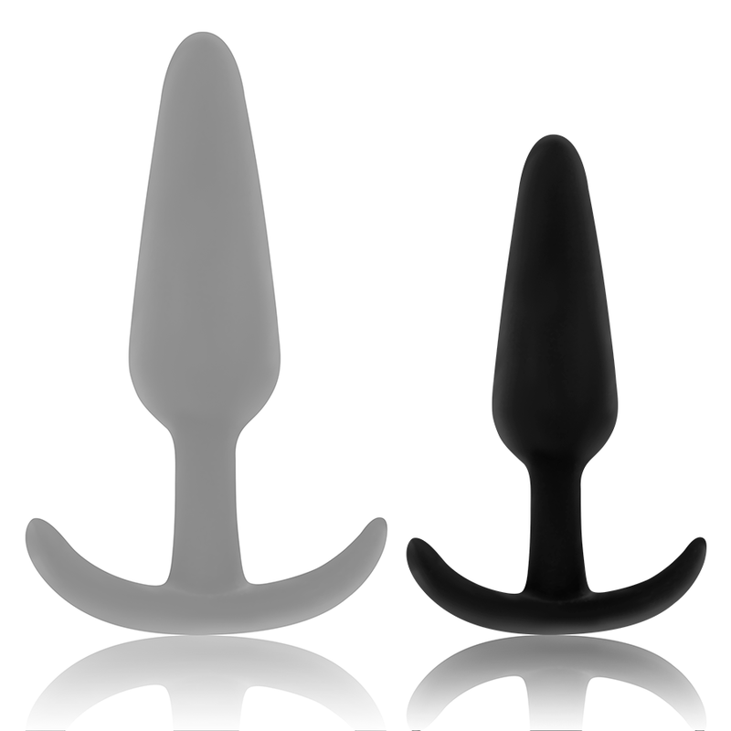 OHMAMA - BOUCHON ANAL EN SILICONE AVEC PETITE POIGNÉE - Jouez Plaisir