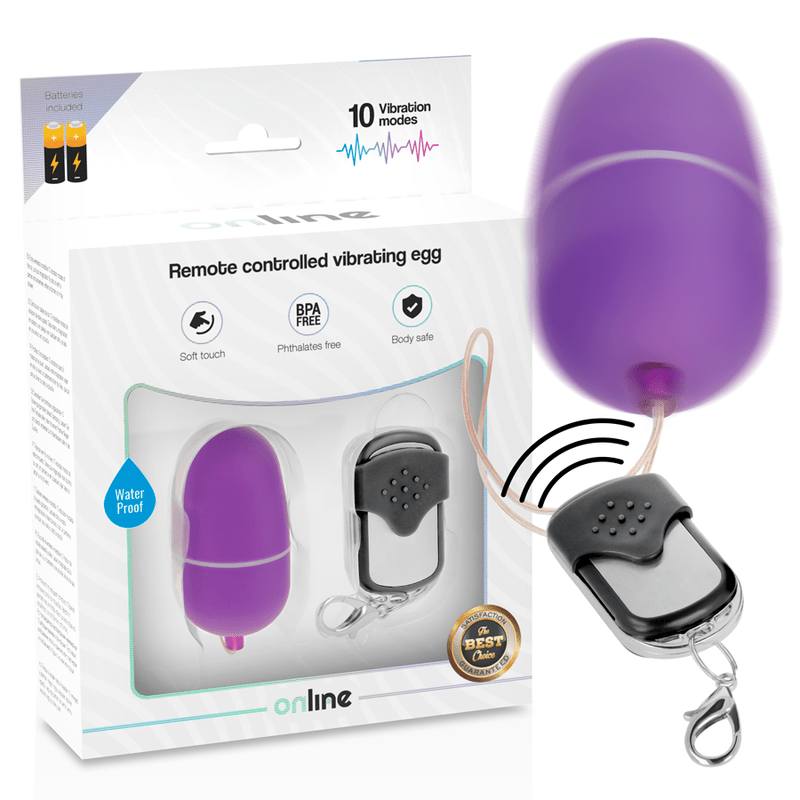 ONLINE - OEUF VIBRANT TÉLÉCOMMANDE M LILAS - Jouez Plaisir
