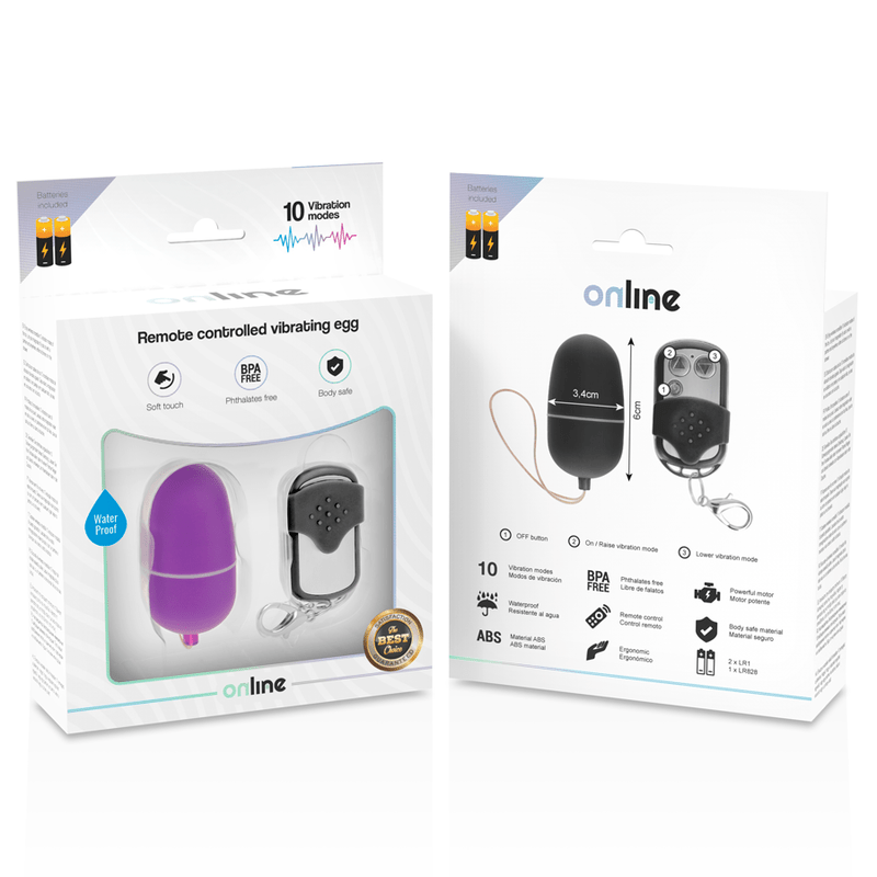 ONLINE - OEUF VIBRANT TÉLÉCOMMANDE M LILAS - Jouez Plaisir
