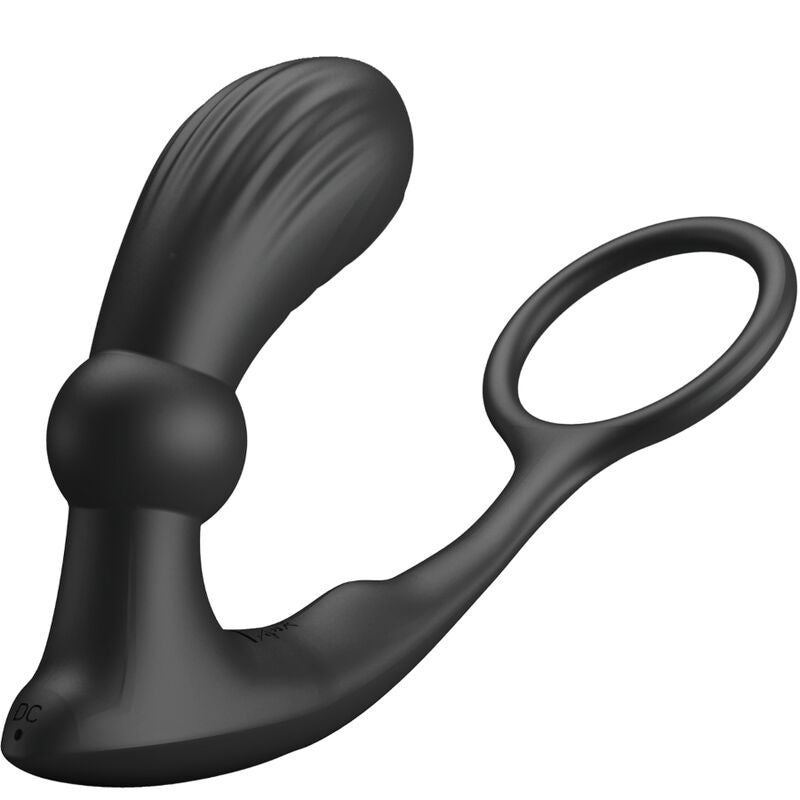 PRETTY LOVE - ANNEAU ANAL ET VIBRATEUR WARREN NOIR - Jouez Plaisir