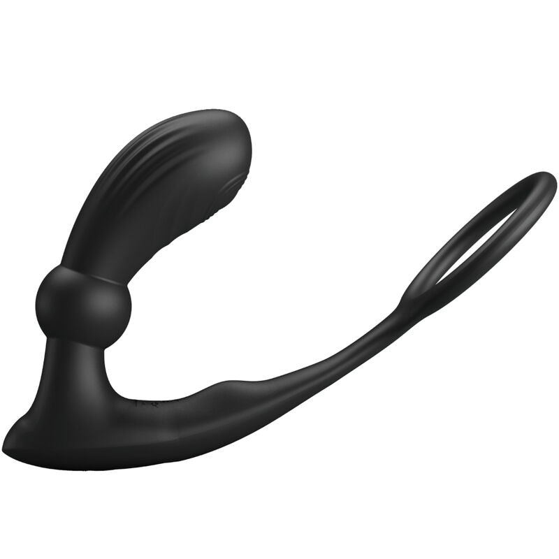 PRETTY LOVE - ANNEAU ANAL ET VIBRATEUR WARREN NOIR - Jouez Plaisir