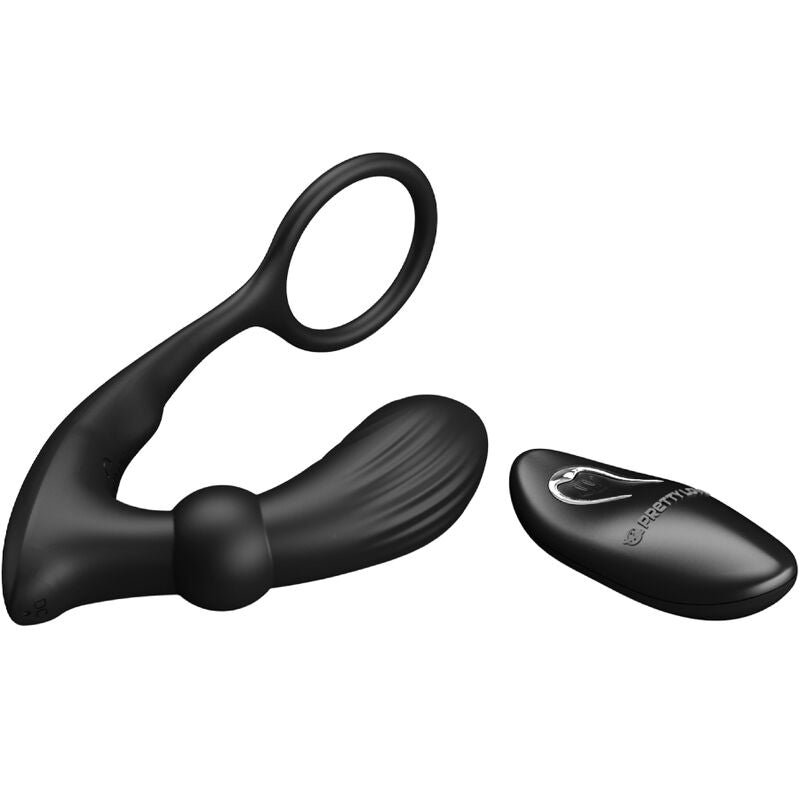 PRETTY LOVE - ANNEAU ANAL ET VIBRATEUR WARREN NOIR - Jouez Plaisir