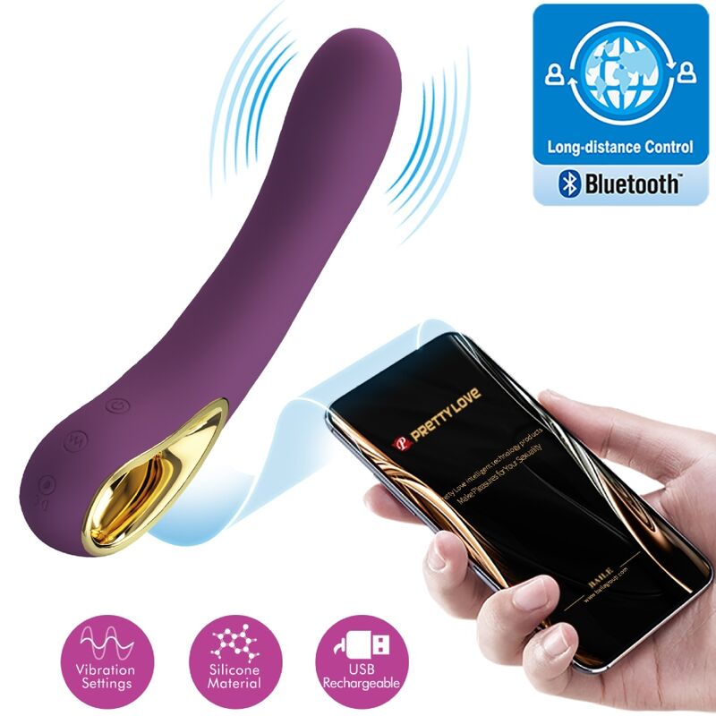 PRETTY LOVE - ETHAN VIBRATEUR RECHARGEABLE VIOLET - Jouez Plaisir