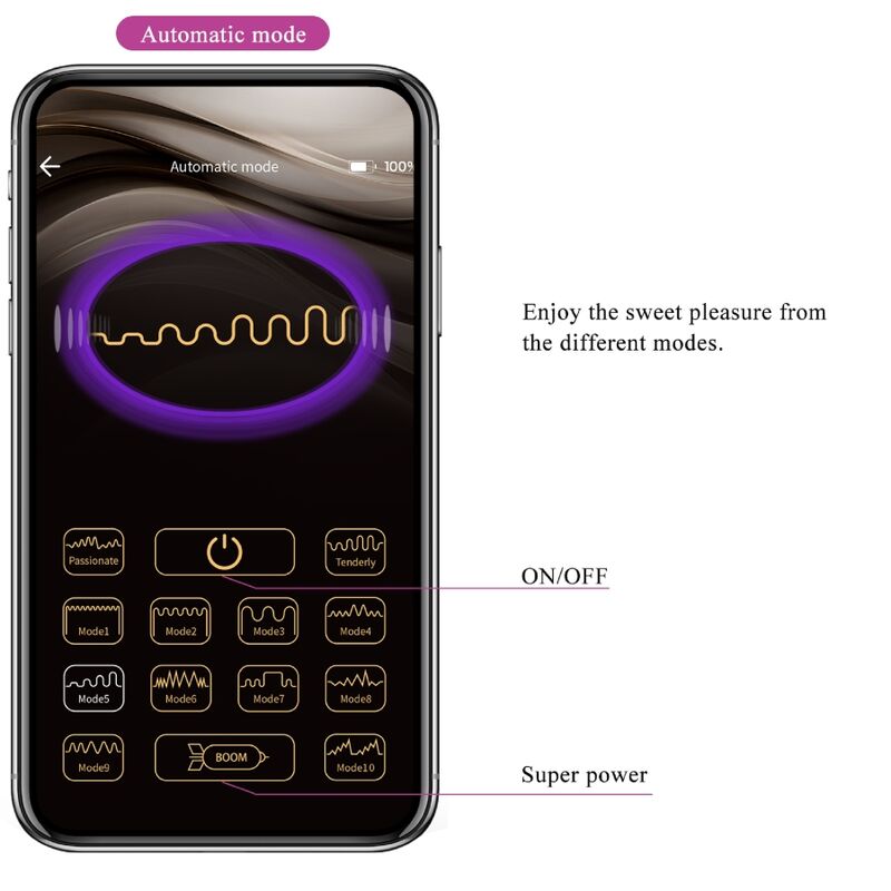 PRETTY LOVE - ETHAN VIBRATEUR RECHARGEABLE VIOLET - Jouez Plaisir
