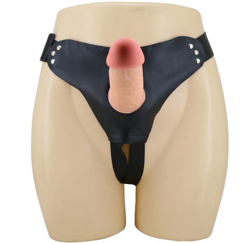 PRETTY LOVE - MAVIS HARNAIS CULOTTE UNIVERSELLE AVEC GODE 19 CM NATUREL - Jouez Plaisir