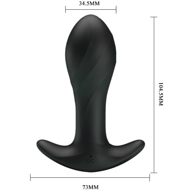 PRETTY LOVE - VIBRATEUR ANAL NOIR - Jouez Plaisir