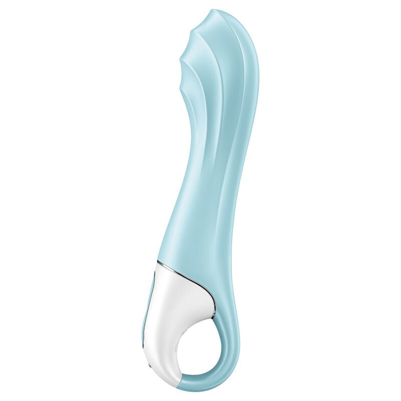 SATISFYER - AIR PUMP VIBRATOR 5+ APP GONFLABLE G - SPOT VIBRATOR BLEU - Jouez Plaisir