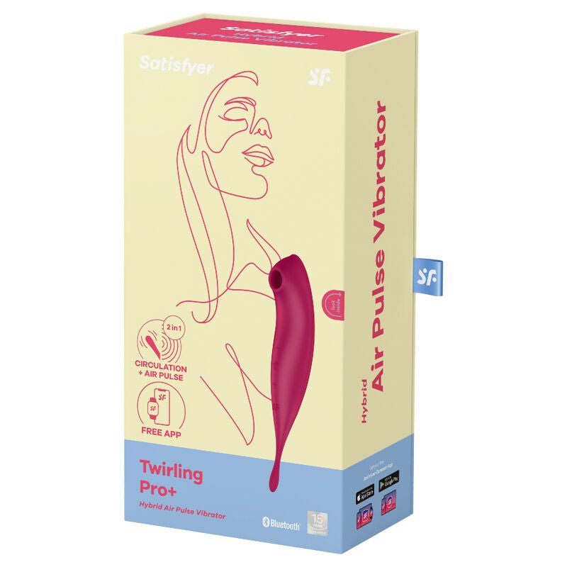 SATISFYER - APPLICATION DE STIMULATEUR ET VIBRATEUR TWIRLING PRO+ VERT - Jouez Plaisir