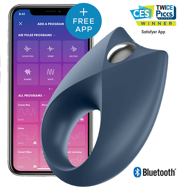 SATISFYER - APPLICATION PUISSANTE DE VIBRATEUR UN ANNEAU ROYAL - Jouez Plaisir