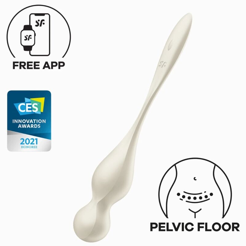 SATISFYER - BALLES VIBRANTES DE KEGEL LOVE BIRDS BLANCHES - Jouez Plaisir