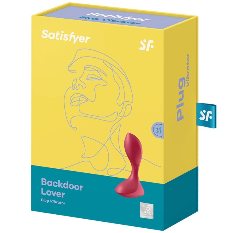 SATISFYER - BOUCHON VIBRANT BACKDOOR LOVER ROUGE - Jouez Plaisir